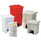 Indoor Utility Step-on Waste Container, Rectangular, Plastic, 23 Gal, Red Indoor Utility Step-on Waste Container, Rectangular, Plastic, 23 Gal, Red