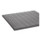 Crown Mats & Matting Ribbed Anti-Fatigue Mat, Vinyl, 36 x 60, Gray