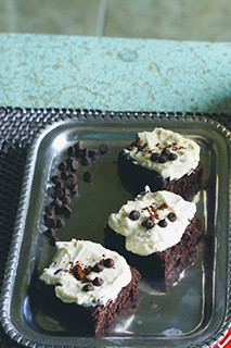 Keto-Friendly Irish Brownies with Cream