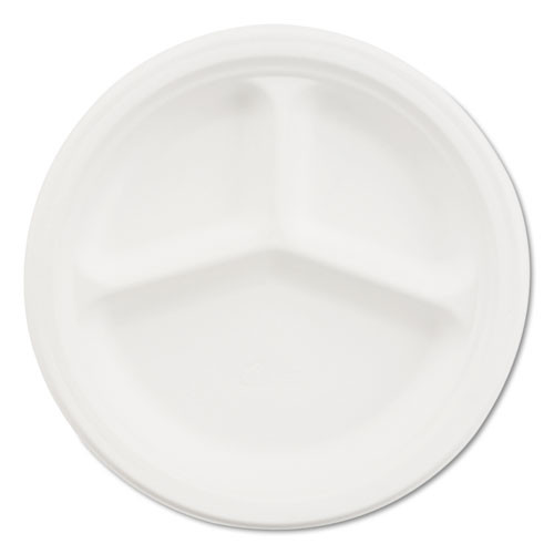 Paper Dinnerware, Plate, 6" Dia, White, 1,000/carton
