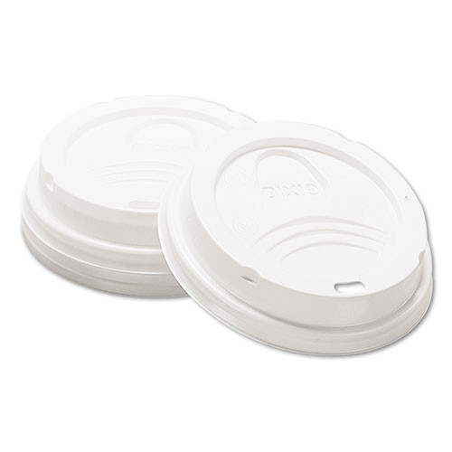 Dome Drink-thru Lids, Fits 10 Oz To 16 Oz Paper Hot Cups, White, 1,000/carton