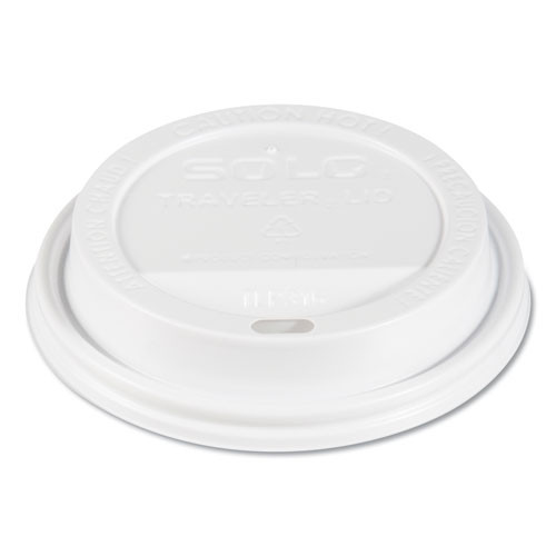 Traveler Cappuccino Style Dome Lid, Fits 10 Oz Cups, White, 100/pack, 10 Packs/carton