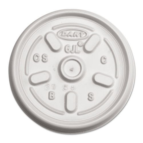 Dart Plastic Lids For Foam Containers, Flat, Vented, Fits 24-32 Oz, Translucent, 100/pack, 5 Packs/carton