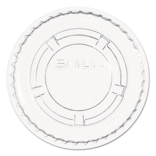 Portion/souffle Cup Lids, Pet, Fits 1.5 Oz To 2.5 Oz Cups, Clear, 2,500/carton
