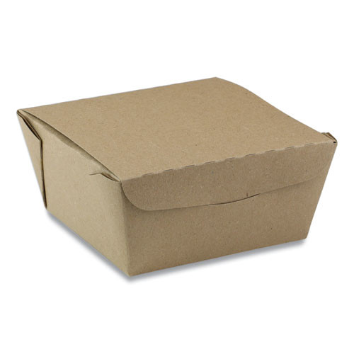 Earthchoice Onebox Paper Box, 37 Oz, 4.5 X 4.5 X 2.5, Kraft, 312/carton