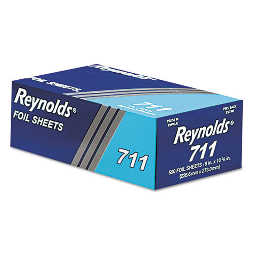 Interfolded Aluminum Foil Sheets, 12 X 10.75, Silver, 500/box, 6 Boxes/carton