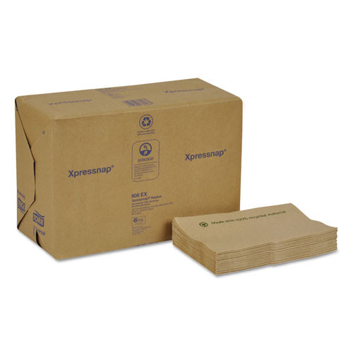 Xpressnap Interfold Dispenser Napkins, 1-ply, Bag-pack, 13 X 8.5", White, 6000/carton