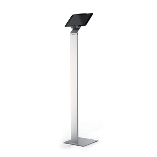 Wall-mounted Tablet Holder, Silver/charcoal Gray