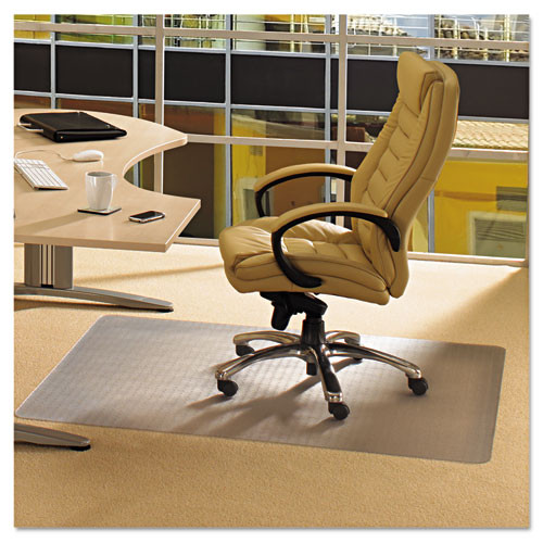 Cleartex Advantagemat Phthalate Free Pvc Chair Mat For Low Pile Carpet, 48 X 36, Clear