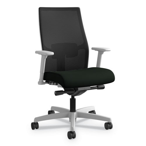 Ignition 2.0 4-way Stretch Mid-back Mesh Task Chair, Supports Up To 300 Lb, 17" To 21" Seat Height, Black - HONI2M2AMNC10TK