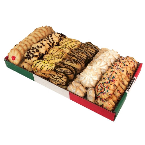 Cookies United Variety Pack Cherry Jelly Top, Chocolate Chip, Raspberry Finger, Chocolate Biscotto Sorrento, Angel Spritz, Rainbow Sprinkle Italian Cookie, 6 Pounds