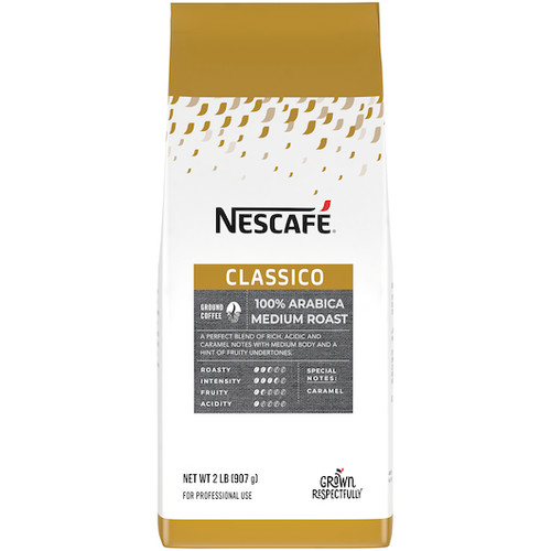 Nescafe Arabica Roasted Ground Coffee, 2 Pound, 6 Per Case