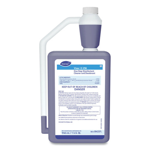 Diversey™ Virex II 256 One-Step Disinfectant Cleaner Deodorant, Mint