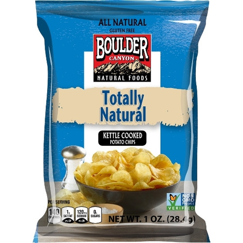 Boulder Canyon Kettle Cooked Potato Chips, Sea Salt