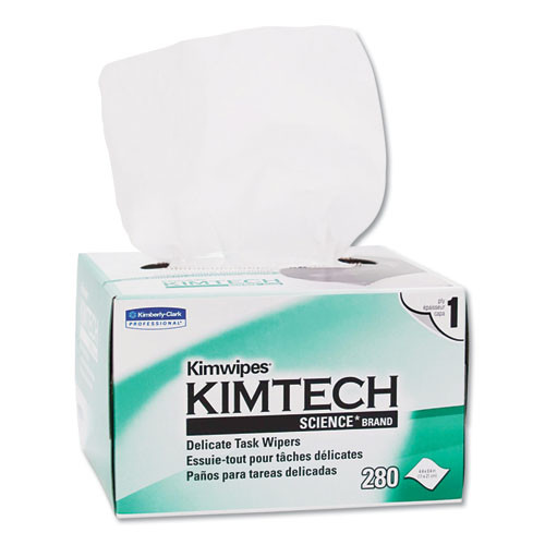 Kimwipes, Delicate Task Wipers, 1-ply, 4 2/5 X 8 2/5, 280/box,16800/ct
