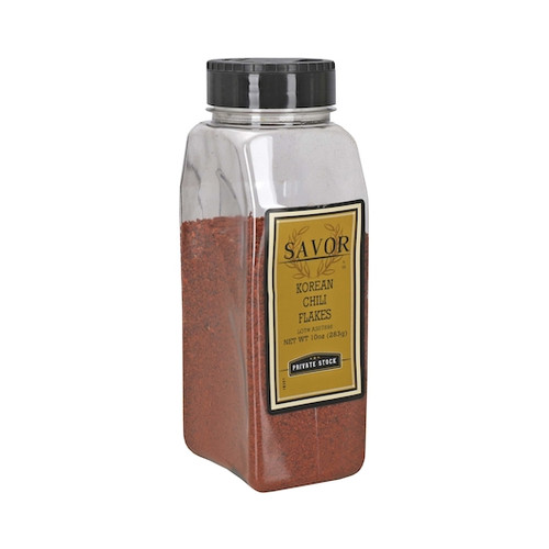 Savor Imports Korean Chili Flakes Seasoning, 10 Oz Shaker (Pack of 6)