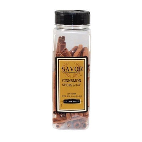 Savor Imports 2.75 Cinnamon Stick 8 Oz Plastic Jar (Pack of 6)