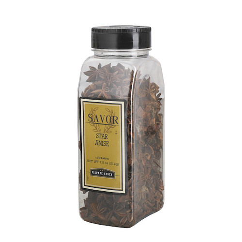 Savor Imports Star Anise, 7.5 Oz Plastic Jar (Pack of 6)
