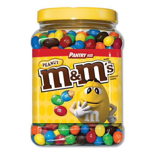 M Milk Chocolate Peanut Candies, 62 Oz Tub