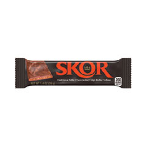 SKOR Candy Bar, 1.4 Oz Bar, 18/Box