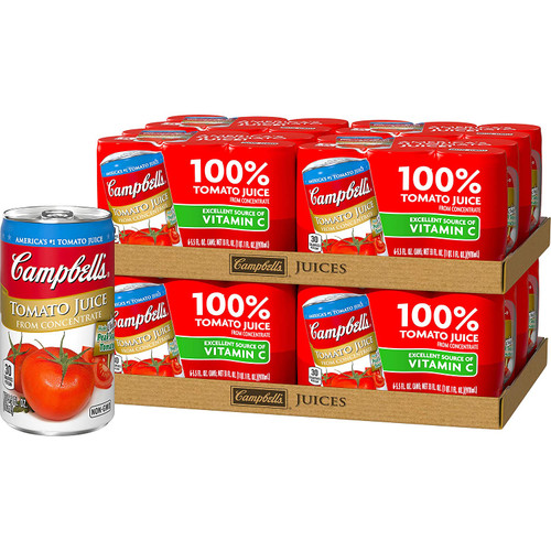 Campbell s Tomato Juice, 5.5 Oz, 6 Per Pack - 8 Packs Per Case