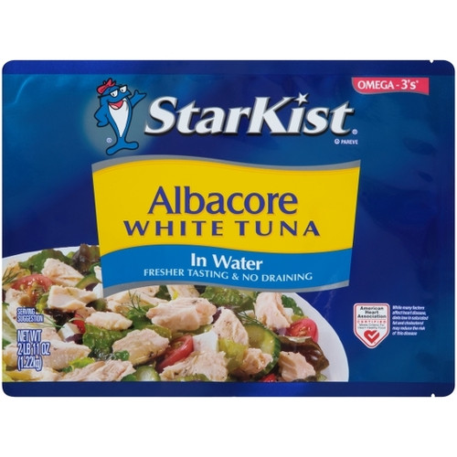 StarKist Chunk White Albacore Tuna In Water, 43 Ounce Pouch - 6 Per Case