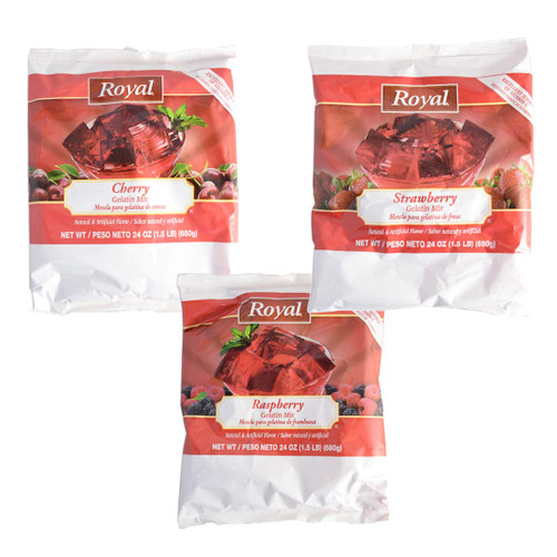 Royal Assorted Reds Gelatin Mix (Raspberry, Strawberry, Cherry)