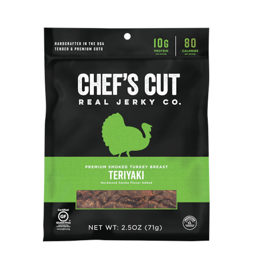 Chef's Cut Teriyaki Smoked Turkey Breast Jerky