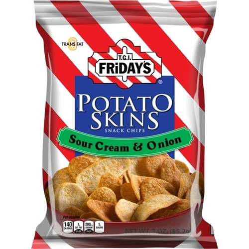 Tgi Fridays Sour Cream & Onion Potato Crisps, 3 Ounces, 6 Per Case