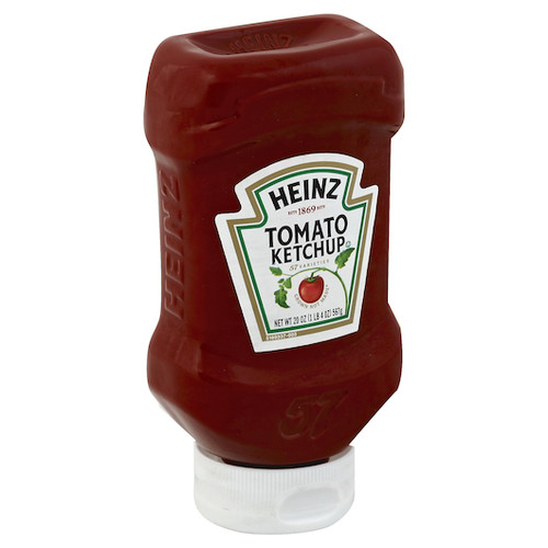 Heinz Upside Down Tomato Ketchup, 20 Ounces - 30 Per Case