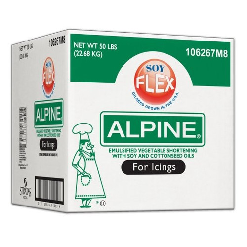 Alpine Soy Flex Emulsified Vegetable Shortening for Icings, 50 Pounds
