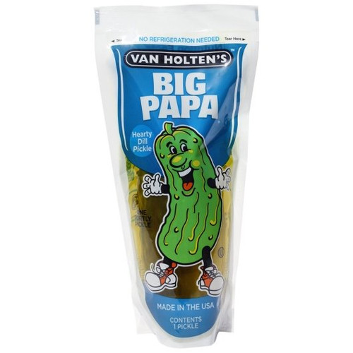 Van Holten s Dill Pickle in-a Pouch, 12 Per Case