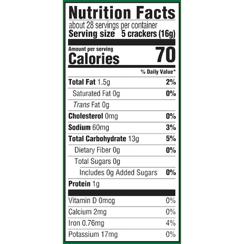 Premium Nabisco Unsalted Saltine Crackers, 16 Ounces, 12 Per Case