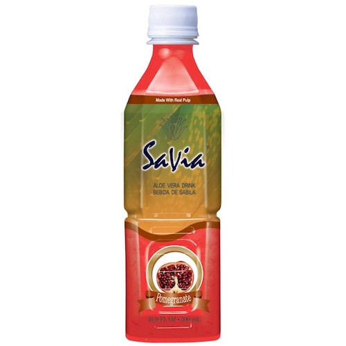 Savia Pomegranate Aloe Vera Drink, 500 ml, 20 Per Case