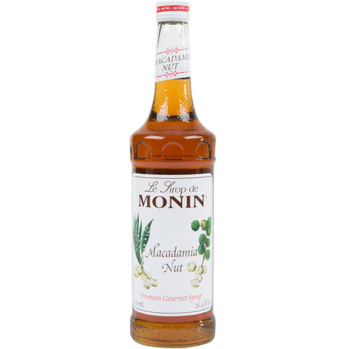 Monin Glass Macadamia Nut Flavor Syrup, 750 ml, 12 Per Case