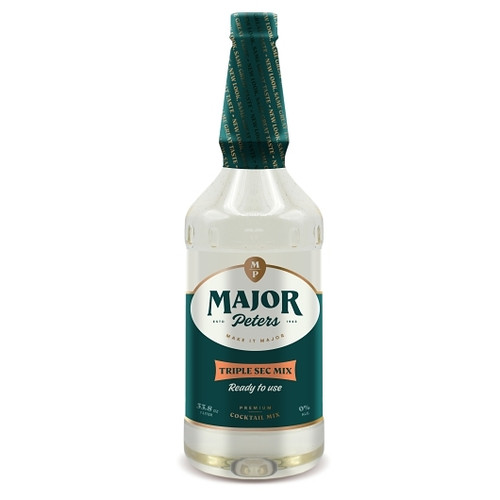 Major Peters Triple Sec Cocktail Mixer, 33.8 Ounce, 12 Per Case