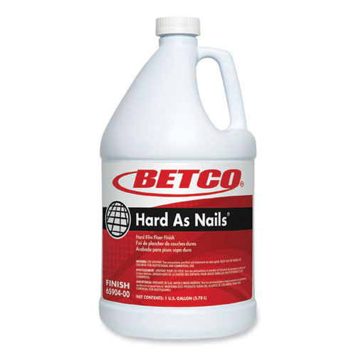 Betco Hard As Nails Floor Finish, 1 Gal Bottle, 4/carton