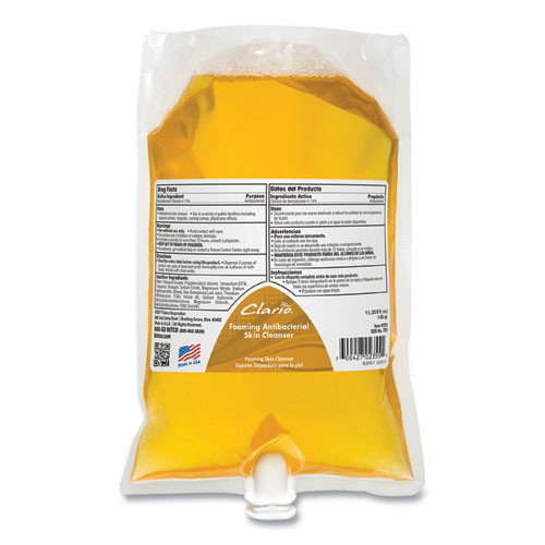 Betco Antibacterial Foaming Skin Cleanser, Fresh, 1,000 Ml Refill Bag, 6/carton