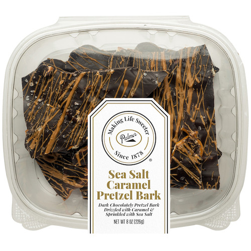 Palmer Candy Sea Salt Caramel Pretzel Bark, 8 Ounces, 16 Per Case
