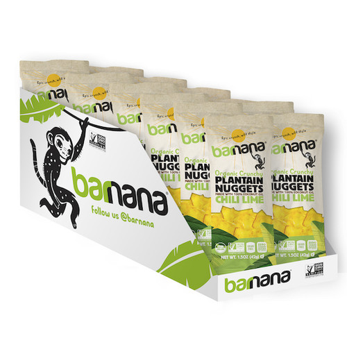 Barnana Chili Lime Organic Plantain Nuggets, 1.5 Ounces, 36 Per Case