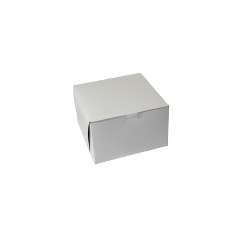Boxit 8 x 8 x 5 White Bakery Cornerlock Box, 100 Per Case