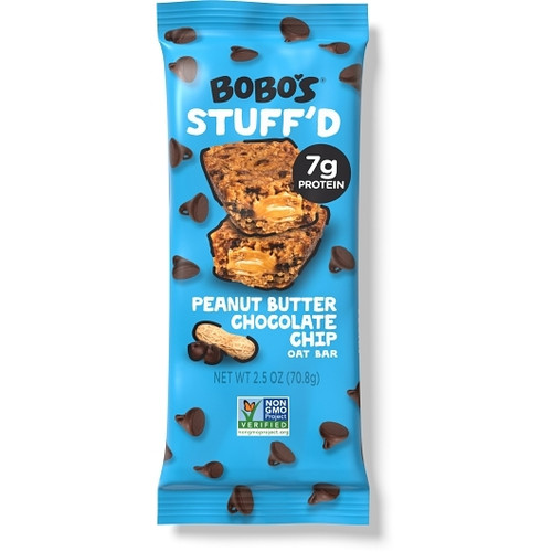 Bobo s Chocolate Chip and Peanut Butter Filled Oat Bar, 2.5 Ounces, 48 Per Case