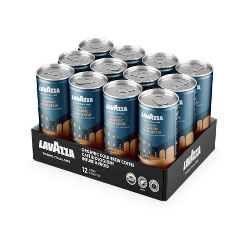 Lavazza Organic Classic Cold Brew Coffee Concentrate, 8 Ounces, 12 Per Case