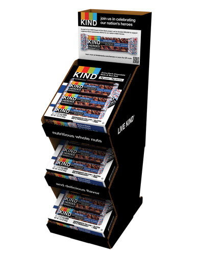 Kind Healthy Snacks Bar Heroes Side Panel Xdcnss Shipper, 48 Count
