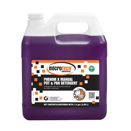 MicroTech Phenom X Manual Pot and Pan Detergent, 1.5 Gallon