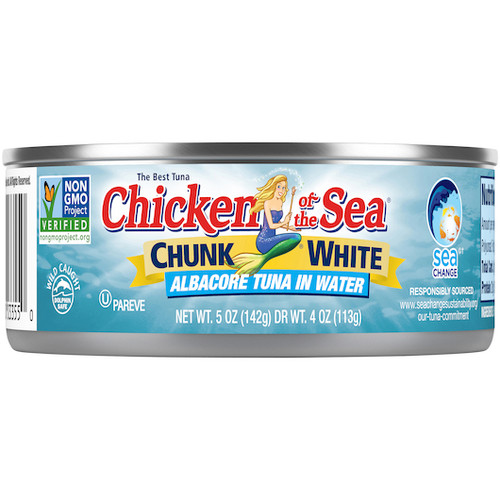 Chicken Of The Sea Chunk Albacore Tuna in Water, 5 Ounces, 24 Per Case