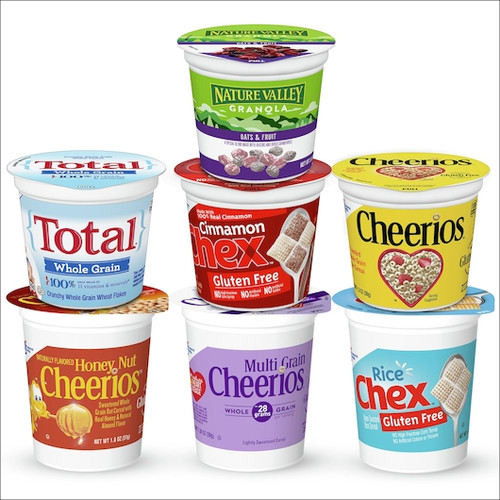 General Mills Goodness Variety Cereal Cups, 1.51 Ounce, 60 Per Case