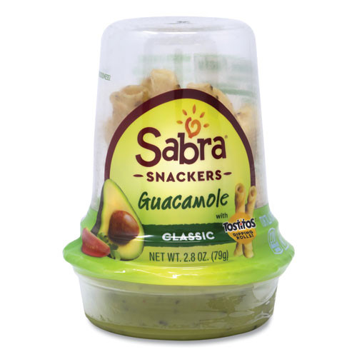 Sabra Grab And Go Guacamole With Tostitos Tortilla Chips, 2.8 Oz Cup, 6 Cups/pack