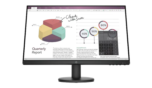 HP P24v G4 23.8" LED 1080 Full HD Monitor, Black