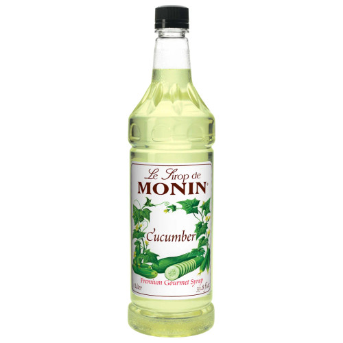 Monin Premium Cucumber Syrup, 1 Liter, 4 Per Case